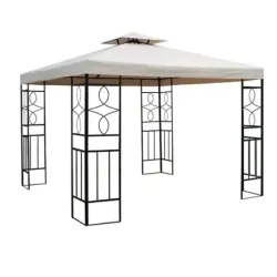 Sklopivi baštenski paviljon Gazebo 3x3m beli Lemon 22-0075