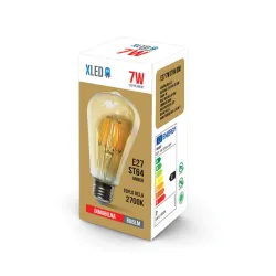 Xled E27 7W ST64 DIM Filament Sijalica dimabilna,2700K,220V,806Lm,64*142mm,Ra≥80 PF≥0.5 amber