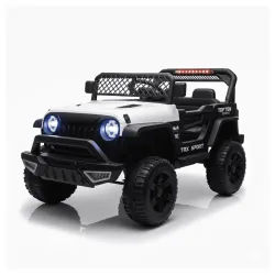 Dečiji džip na akumulator Wrangler Beli (12V)