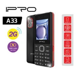 IPRO A33 black-red Feature mobilni telefon 2G GSM/2500mAh/32MB/Dual-SIM/Srpski jezik