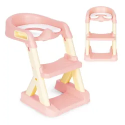 ADAPTER ZA WC ŠOLJU ZA DECU SA STEPENIKOM ECOTOYS PINK