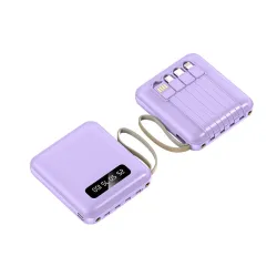 Power Bank Fast Charger 10000 mAh DC5V/ 2.1A ljubicasti