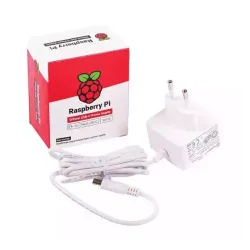 Strujni adapter za RaspberryPi USB Type-C 3000mA 5.1VDC 1.5m, beli