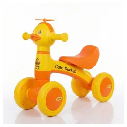 Dečija guralica "Cute Duck" sa muzikom i svetlom - Žuta