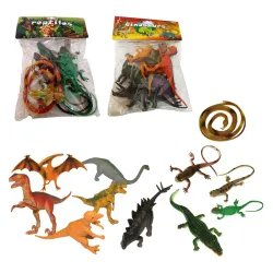 ***Set plastičnih figurica dinosaurusa i gmizavaca