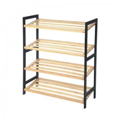 POLICA ZA OBUCU 4 NIVOA BAMBOO BELA