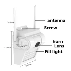 CAM-IP5MP-EP48 GMB kamera 5 mpix microSD iCSee xmeye pro app Two-way voice Garden Lamp ip66* (3137)