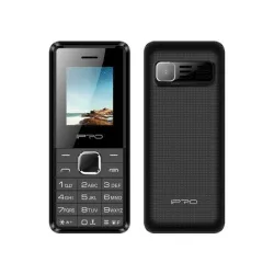 IPRO A18 black LCD 1.77"" Feature mobilni telefon 2G GSM/LCD/800mAh/32MB/32MB/BT/Wifi FM/Dual-SIM