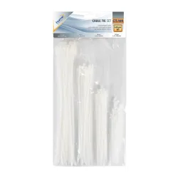 Set belih kablovskih vezica - 4x30 kom.