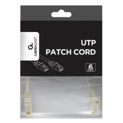 PP6U-CU-0.25M Gembird Mrezni kabl, CAT6 BAKARNI UTP Patch cord 0.25m grey