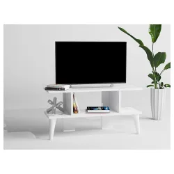 Tv komoda belo sa belim nogama