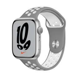 Narukvica za Apple Watch Sport Silicone Strap gray white S/ M 38/ 40/ 41 mm