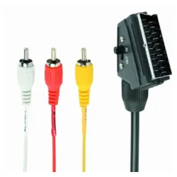 CCV-519-001 Gembird Bidirectional sa prekidacem RCA to SCART audio-video cable, 1.8 m FO