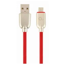 CC-USB2R-AMmBM-1M-R Gembird Premium rubber Micro-USB charging and data cable, 1m, red