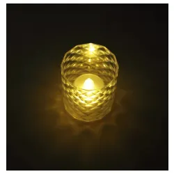 Mini LED svecnjak Providni 60x70mm (cena je za 1kom)