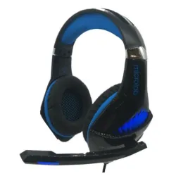 Microlab G6 Gejmerske slusalice sa mikrofonom, 50mm/20Ohm, color LED, 3.5mm + USB blue/black