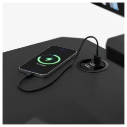 Mark Adler Leader 5.1 Crni Kancelarijski sto sa postoljem za monitor