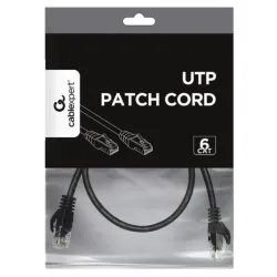 PP6U-0.25M/BK Gembird Mrezni kabl, CAT6 UTP Patch cord 0.25m black
