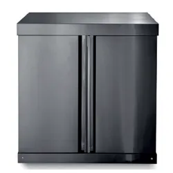 Crni inox modul sa ormarićem za odlaganje 15915