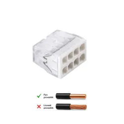 Ubodna klemna 8P, 450V/24A, 0.5-2.5mm2