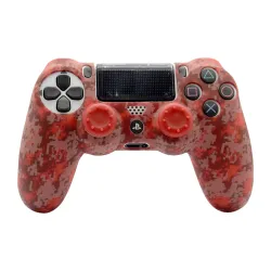 Silikonska zastita za Joystick PS4 mine craft crvena