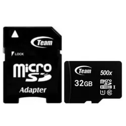TeamGroup MICRO SDHC 32GB 100/20MB/s UHS-I U1 C10 +SD Adapter TUSDH32GCL10U03