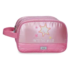 ENSO INTO THE WILD dečiji neseser sa 2 pregrade - pink
