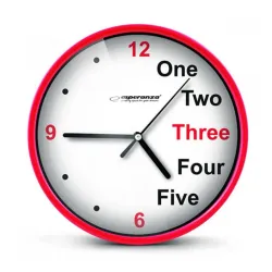 ESPERANZA EHC014R ZIDNI SAT PRAGUE CRVENI