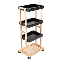 ESTIA ES01-13035 VIŠENAMENSKA POLICA SA TOČKIĆIMA BAMBUS 40X30X88