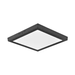 Crna LED plafonjera 24W, promen. boja svetla IP20