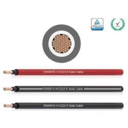 SOLARNI KABL 6MM CRNI 20m, cena za pakovanje