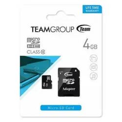 TeamGroup MICRO SDHC 4GB CLASS 10+SD Adapter TUSDH4GCL1003