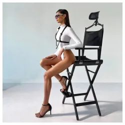 STOLICA ZA ŠMINKANJE MAKE UP BLACK