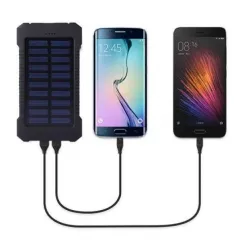 HRD-T12 ** Gembird solar power bank 12000mAh 2xUSB, 1xType-C, LED, kompas (999)