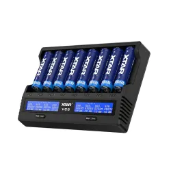 Univ. punjač akumulatora do 8 kom. sa displejem