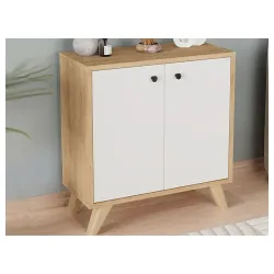 Kancelarijska polica Kupe hrast - belo