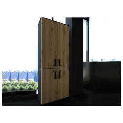 Kancelarijski plakar antracit - orah