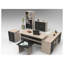 Kancelarijski set Vario crno - hrast 2