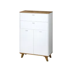 KESPER KSP15993 ORMARIĆ SA 2 LADICE I 2 VRATA 60X28X96 CM BELI LAK