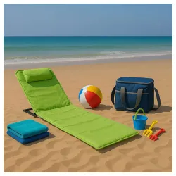 Ležaljka sklopiva za plažu 140x39cm zelena LP-722000Z