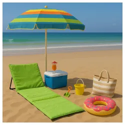 Ležaljka sklopiva za plažu 150x52cm zelena LP-720000Z