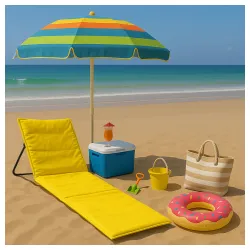 Ležaljka sklopiva za plažu 150x52cm žuta LP-720000Žuta