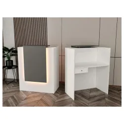 Pult sa led rasvetom belo - antracit