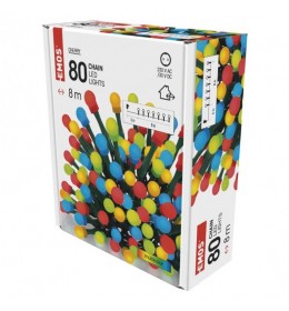 Emos LED svetlosni lanac cherry 80 LED 8m MTG-D5AM02