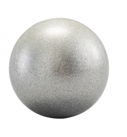 Lopta za ritmičku gimnastiku 16,5 cm svetleće srebrna 