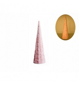 Plush cone jelka plišana roze 60cm