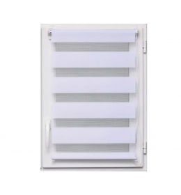 Zavesa rolo zebra 60x90 cm bela