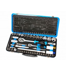 womax pro ključ nasadni sa račnom set 57 kom 