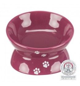 Keramička činija visoka roze sa šapicama 015l 13cm