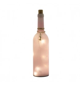 Dekorativna flaša sa LED diodama Roze